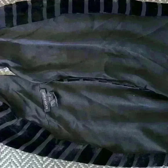 Eileen Fisher black velvet and silk infinity scarf - Picture 10 of 10